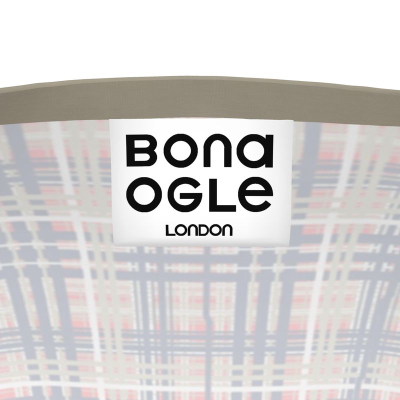 LS T-Shirt in Dripping Plaid Blue