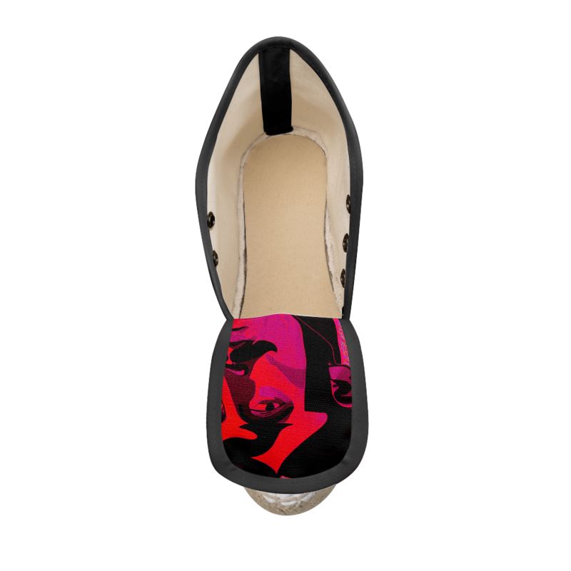 Ladies Wedge Espadrilles in Aubrey Pink