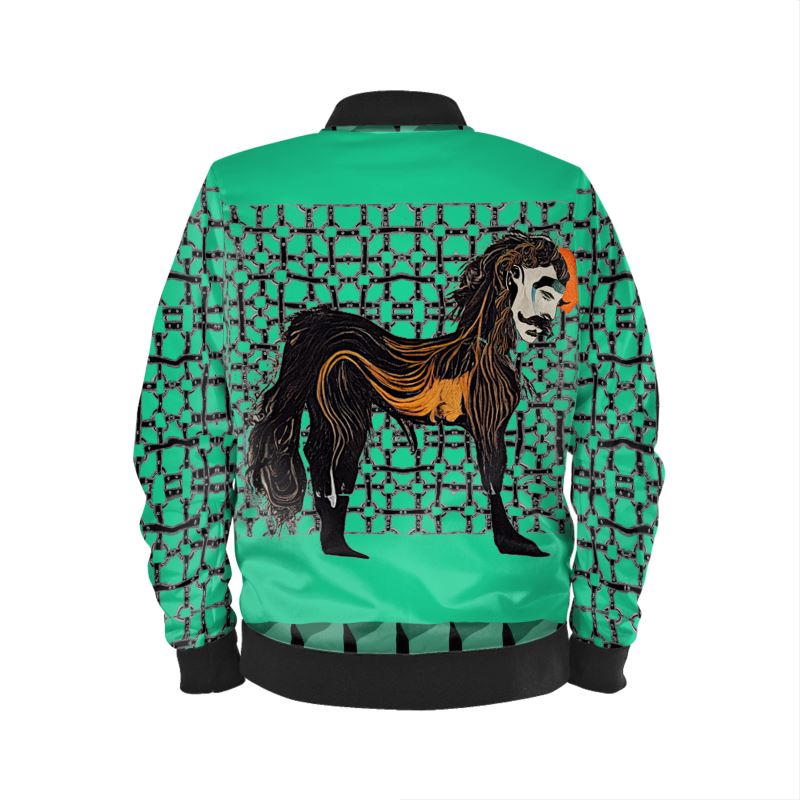 Bomber Jacket in Horseman Teal Green