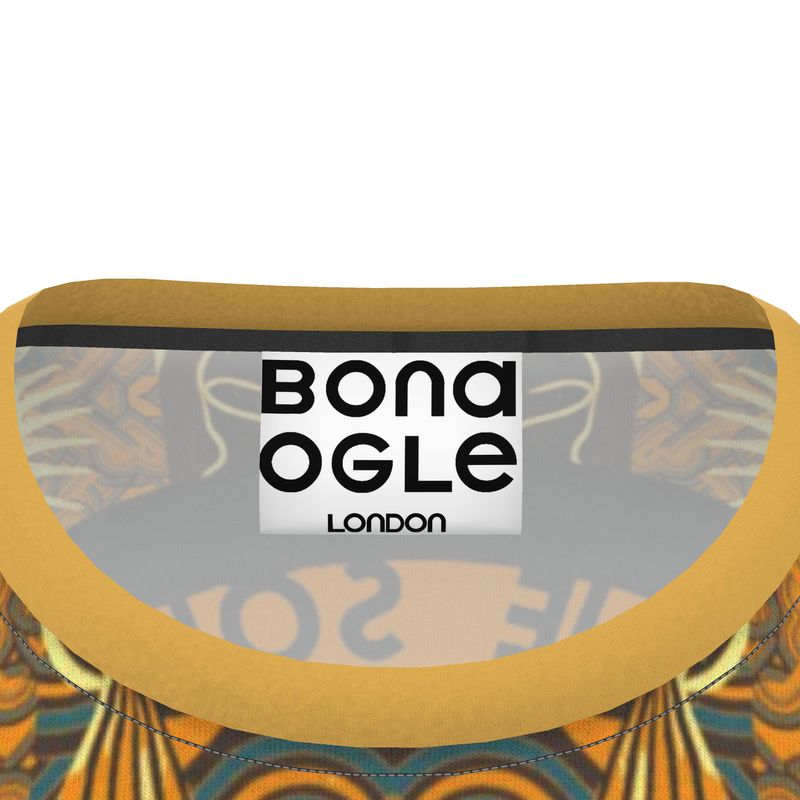 All Over Print T Shirt in Omniscient Orange