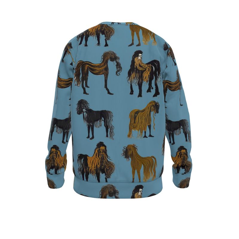 Sweatshirt in Hairy Horse Air Force Blue