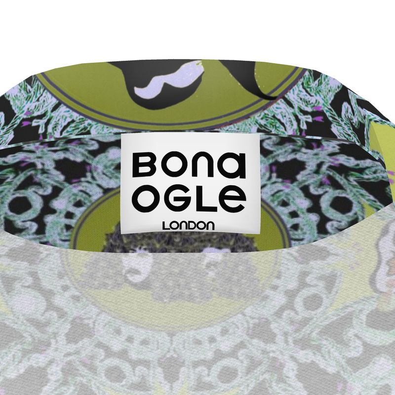 Luxury Pyjama Shirt in creatures gereen