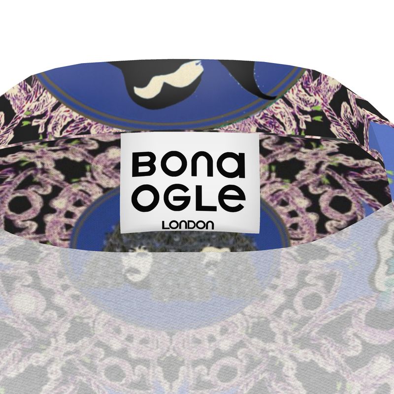 Luxury Pyjama Shirt in creatures violet