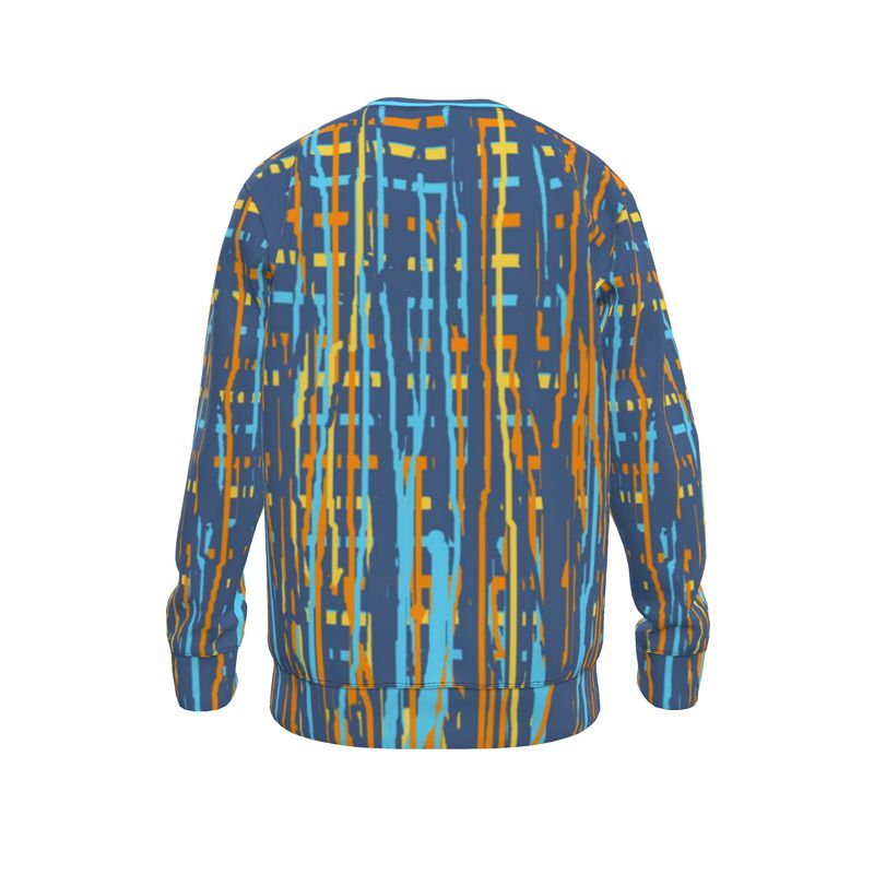 Sweatshirt in Dripping Stripes Vivid