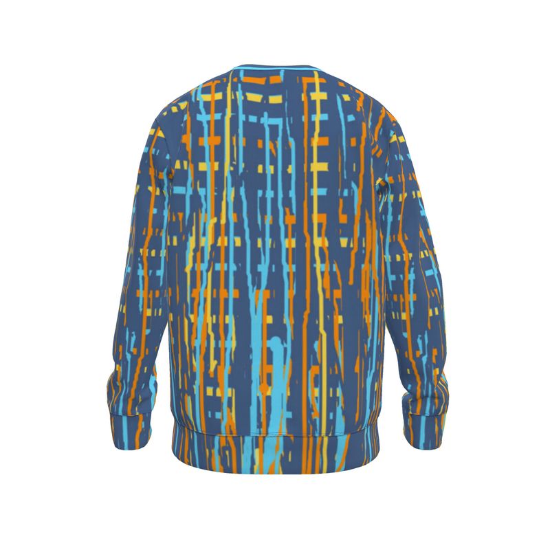 Sweatshirt in Dripping Stripes Vivid