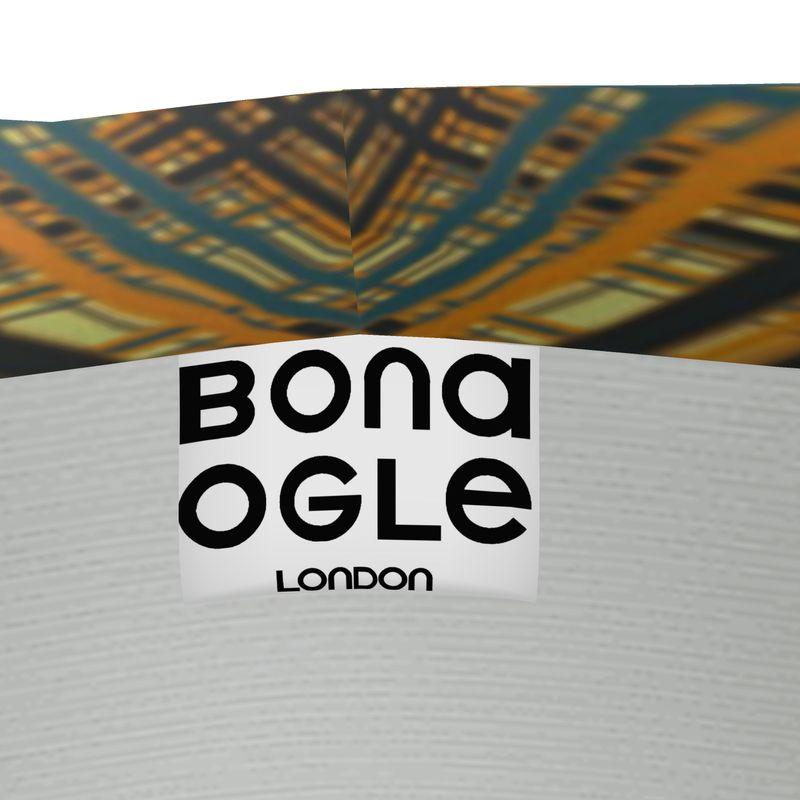 Wrap Blazer in Dripping Plaid Oange