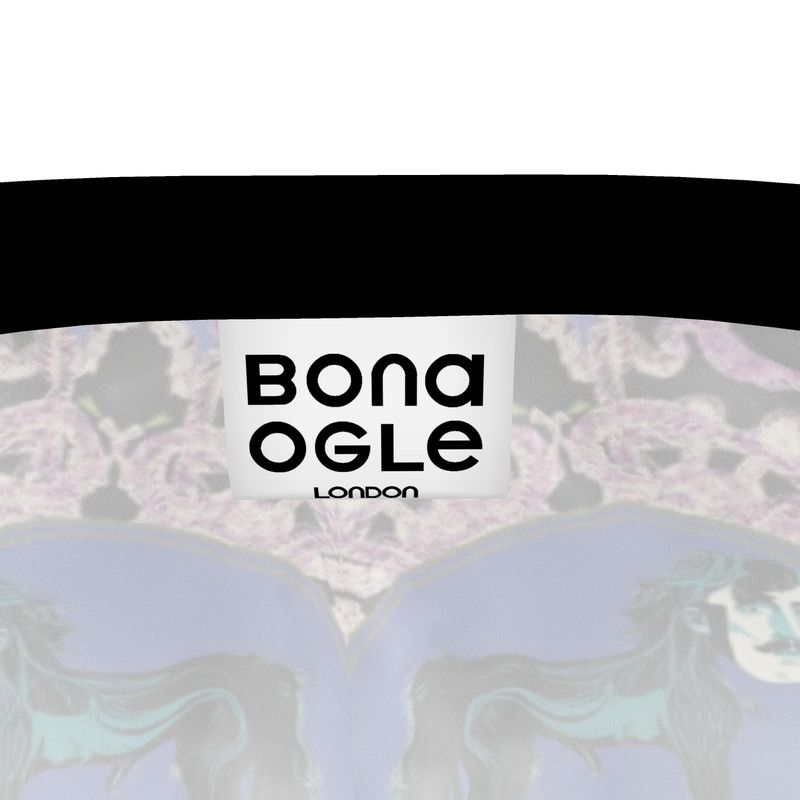 Luxury Pyjama Trousers in creatiures Violet.