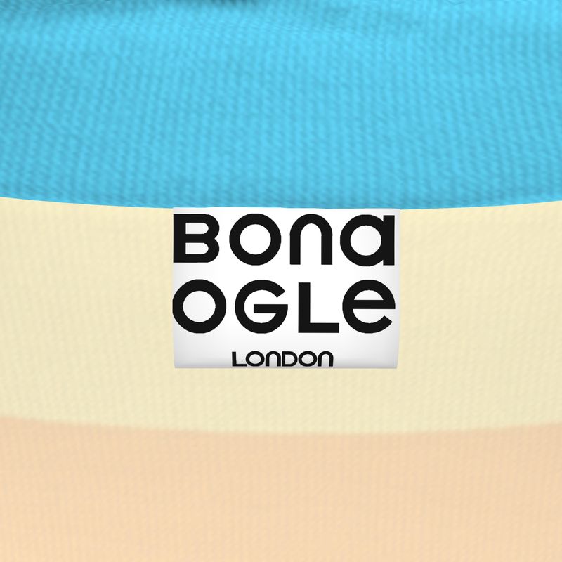 Slim Fit Roll Neck in 3D vivid sky