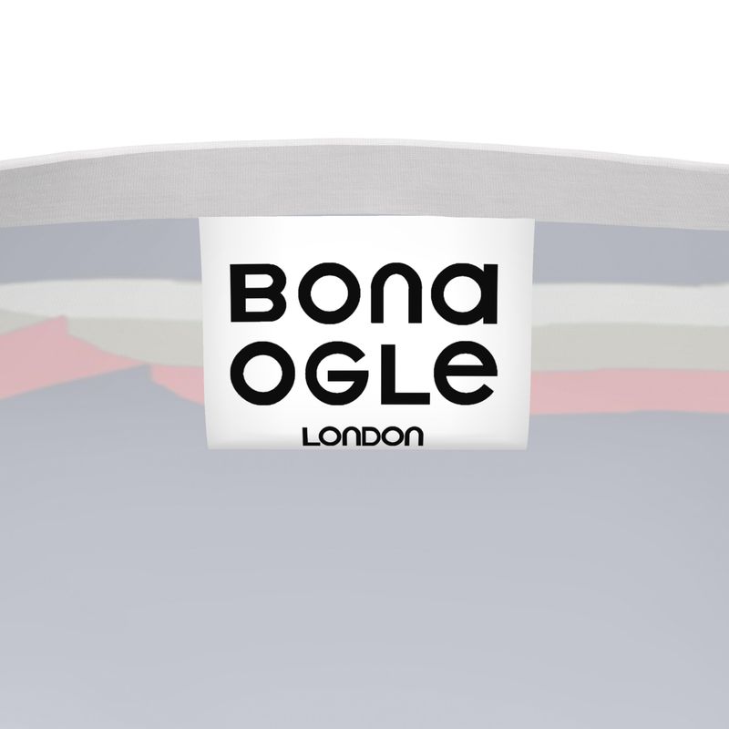 T-Shirt in 3D Wonky Blue