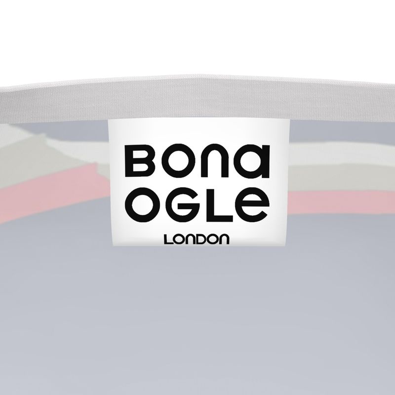 T-Shirt in 3D Wonky Sports Blue