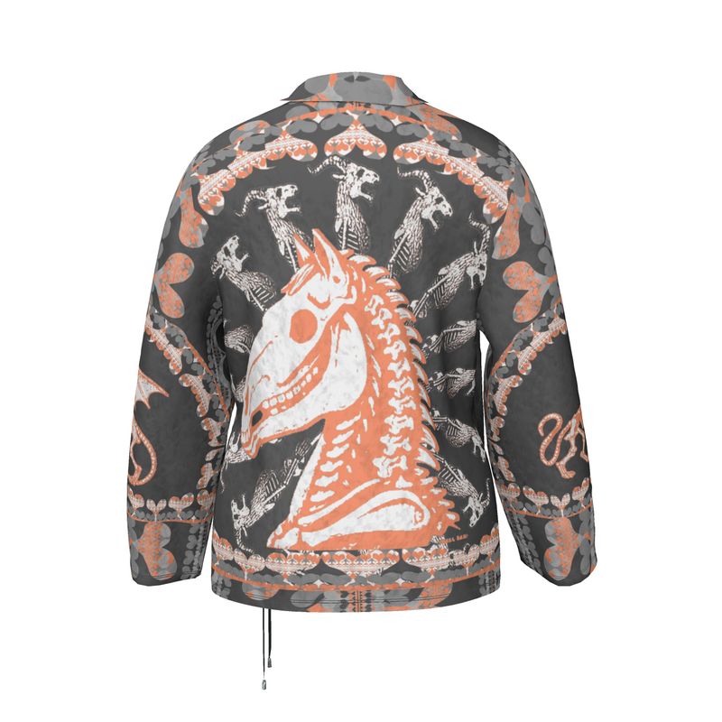 Wrap Blazer in Bona Bones Gray Coral