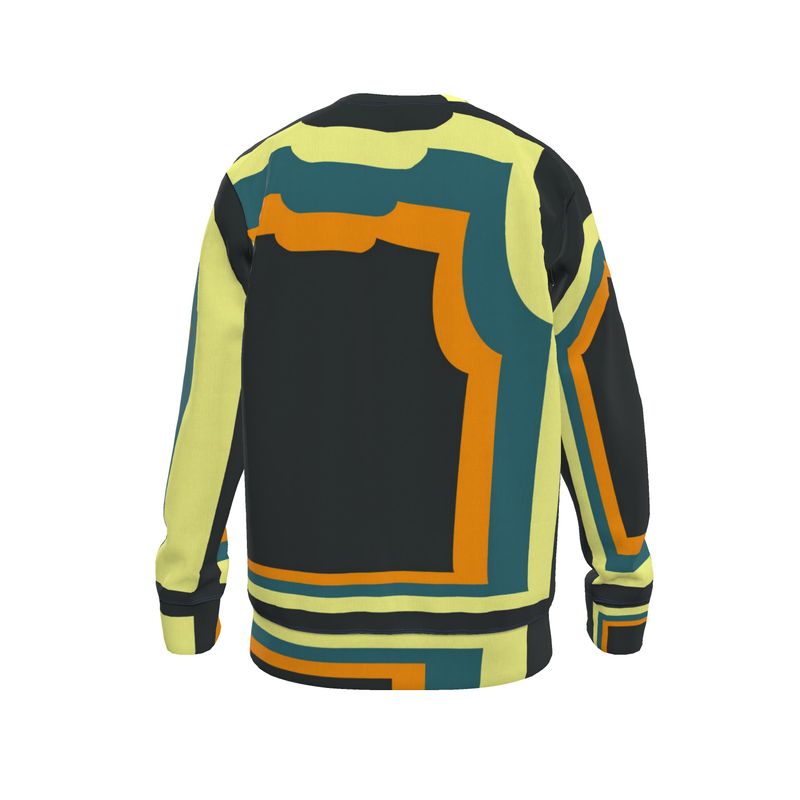 Sweatshirt in Wonky 3d Orange 2