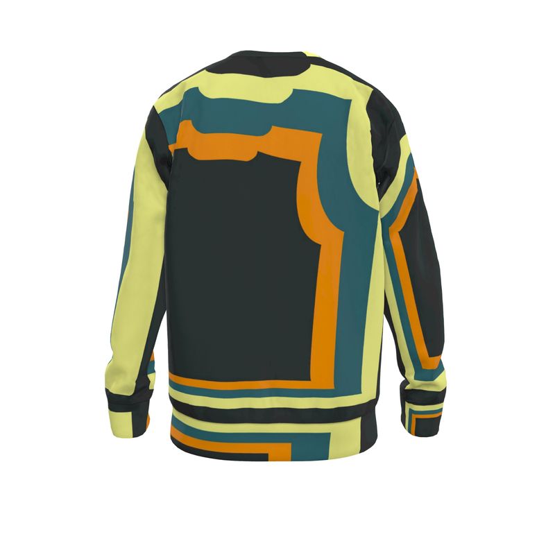 Sweatshirt in Wonky 3d Orange 2