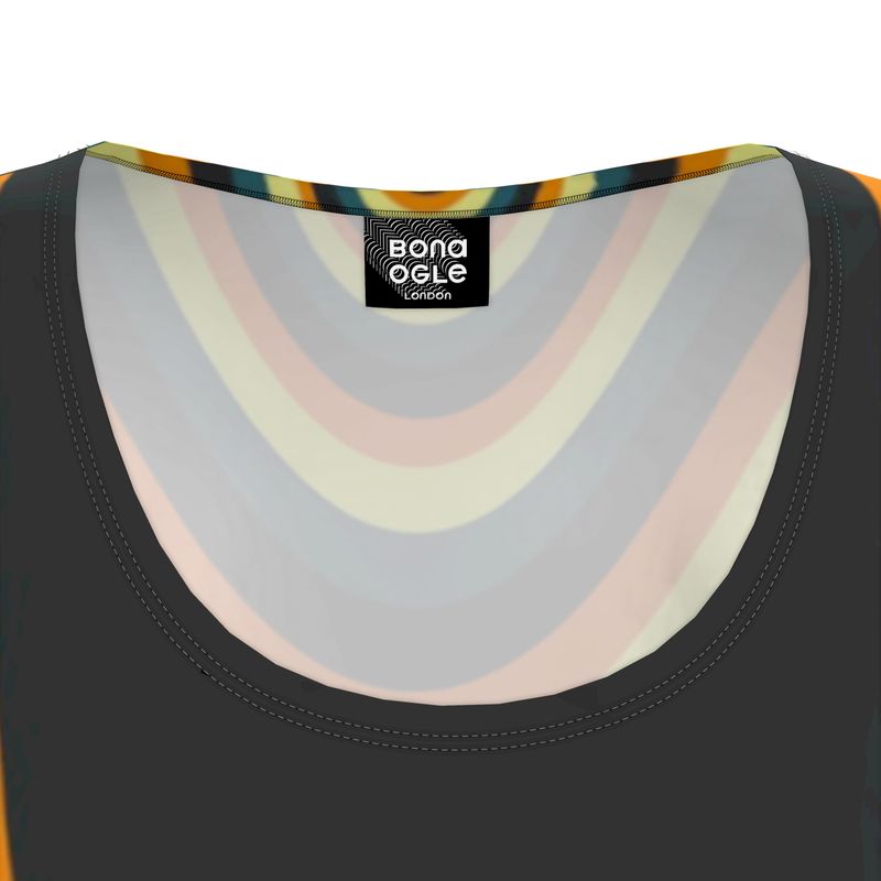 Tunic T Shirt Dress in Drape Orange