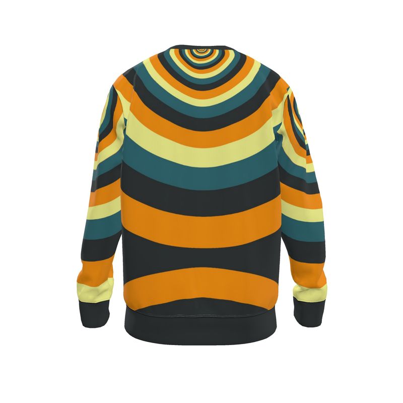 Sweatshirt in circles 2 orange