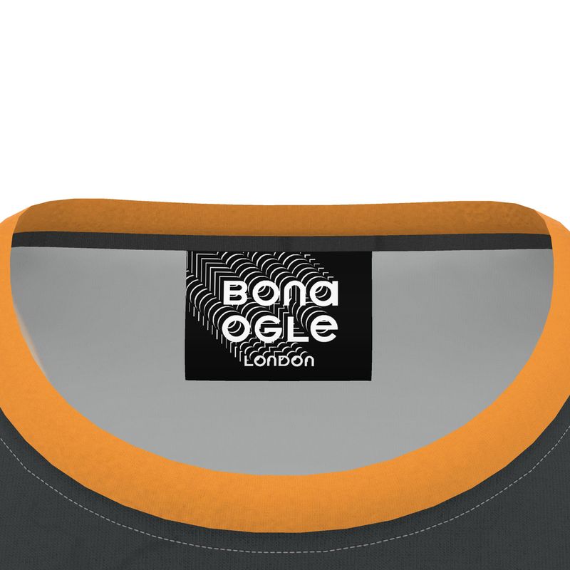 All Over Print T Shirt in Drape Orange