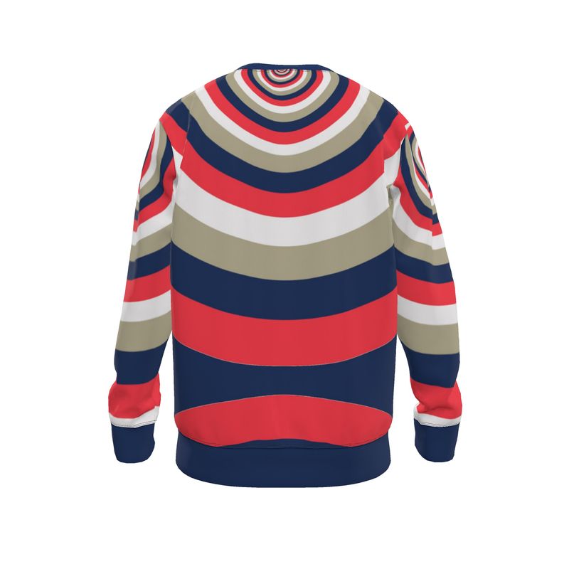 Sweatshirt in Circles Blue