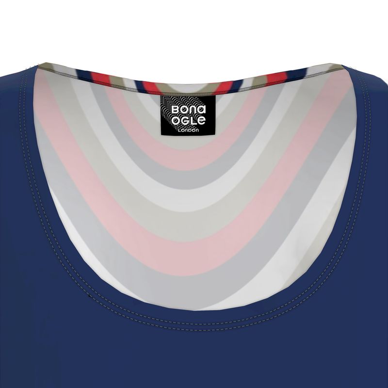 Tunic T-Shirt Dress in Drape Blue