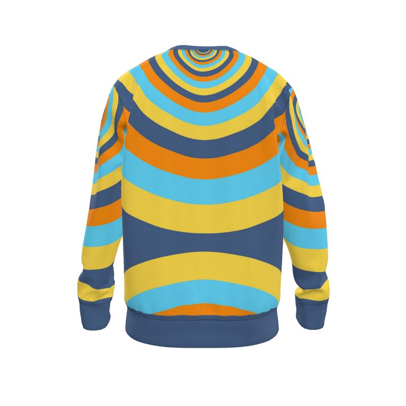 Sweatshirt in Circles 2 Vivid