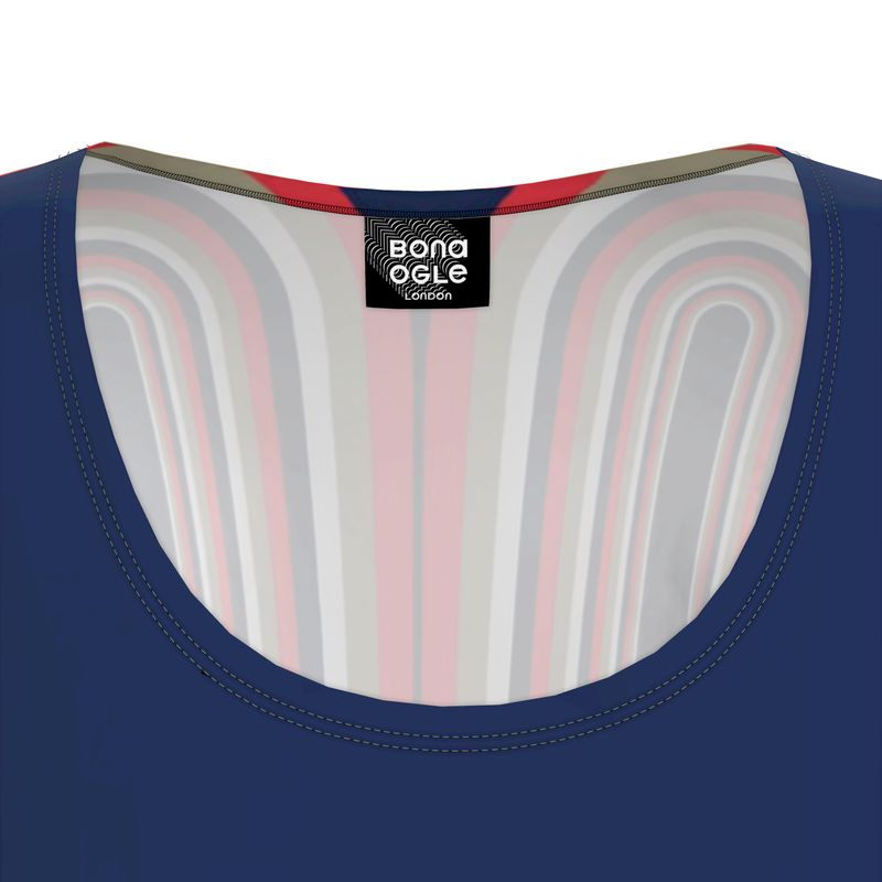 Tunic T-Dhirt Dress in Double Arch Blue