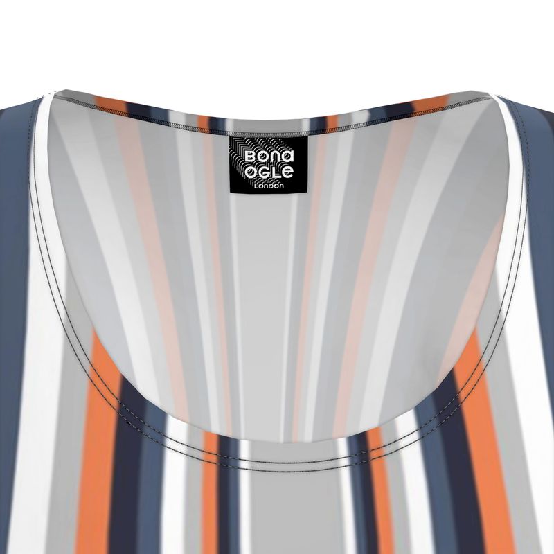 Tunic T Shirt Dress in Loop Grey Coral