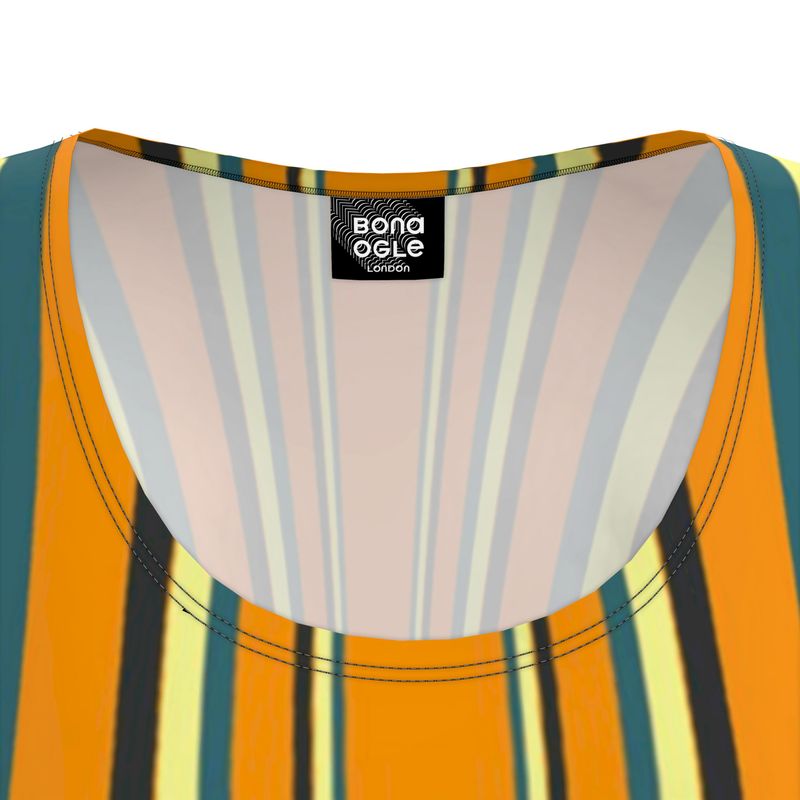 Tunic T Shirt Dress in Loop Orange