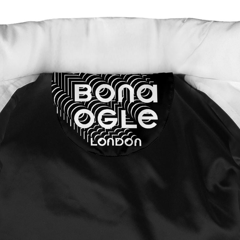 Puffer Jacket in Circles Gray Coral