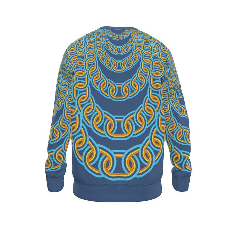 Sweatshirt in Graduating Chains Vivid