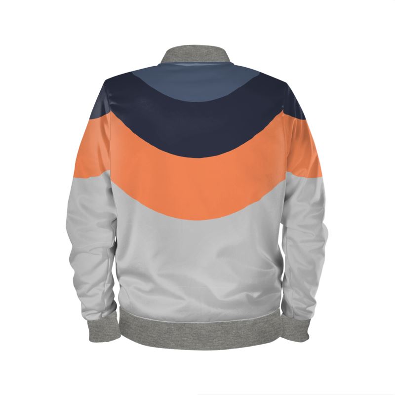 Bomber Jacket in Drape Gray coral