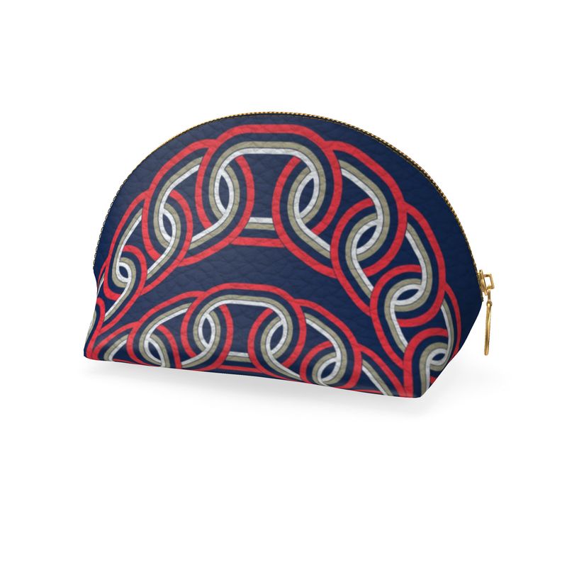 Shell Coin Purse in Arch Chain Blue