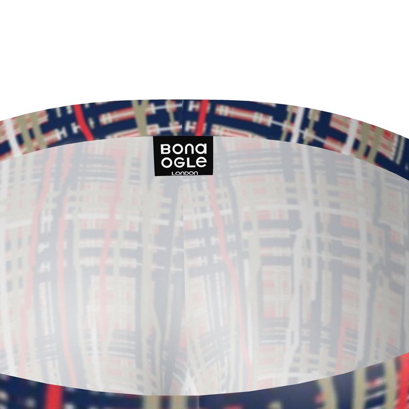 Leggings in Dripping Plaid Blure