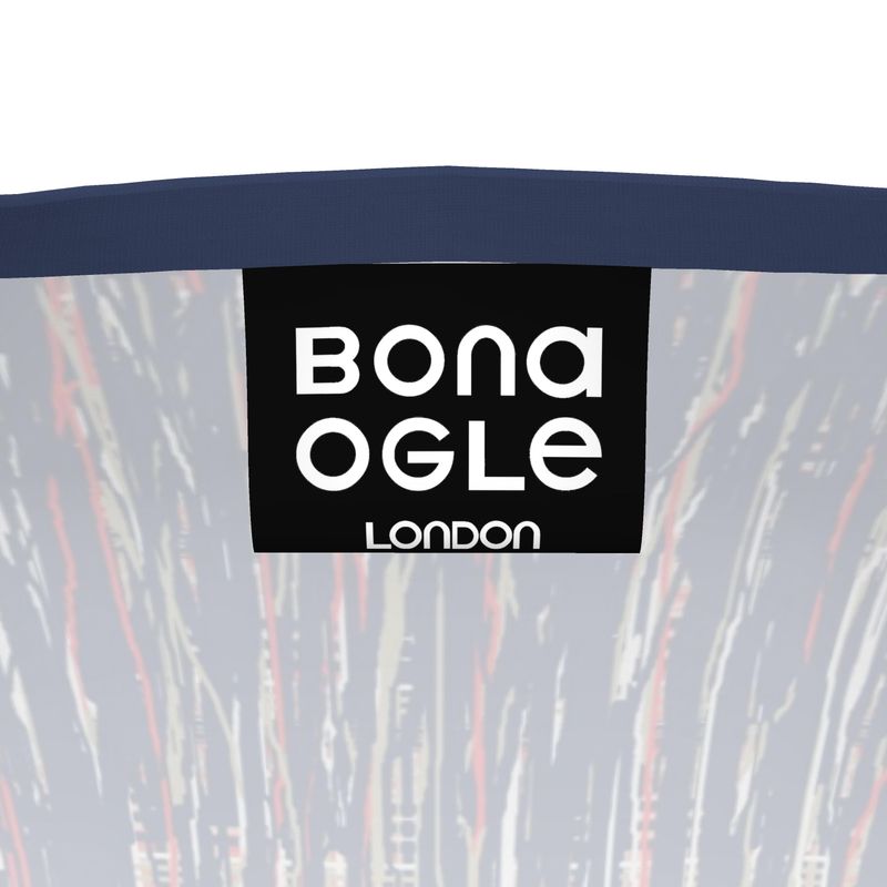 T-Shirt in Dripping Plaid Blue 2