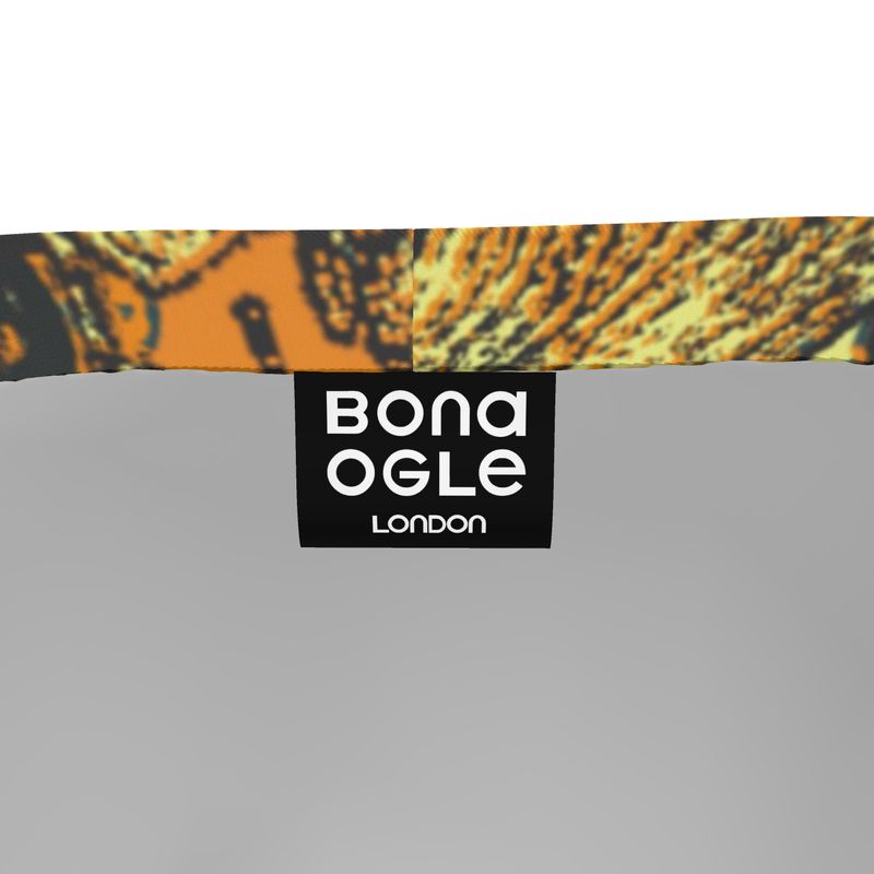 Sweat Shorts in Dripping Flowers Orange