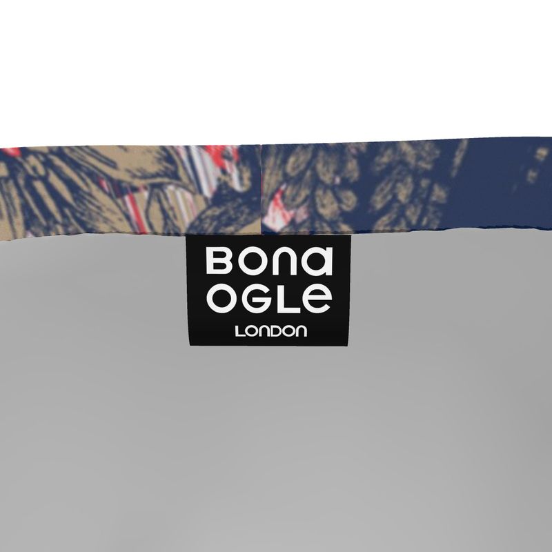 Sweat Shorts iin Drippin Flowers Blue