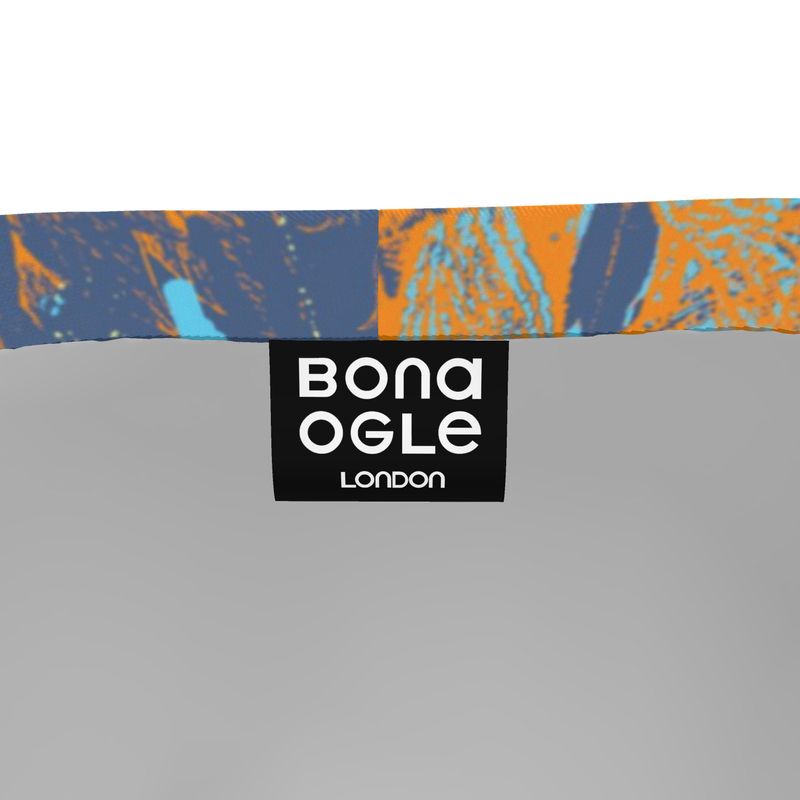 Sweat Shorts in Dripping Flowers Vivid Sky