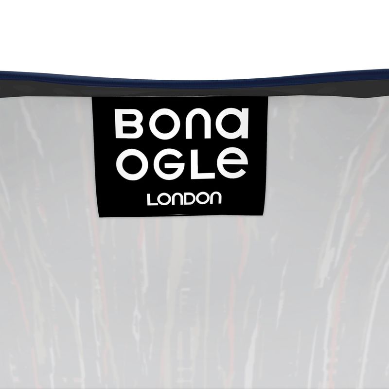 Vest in Dripping Plaid Blue