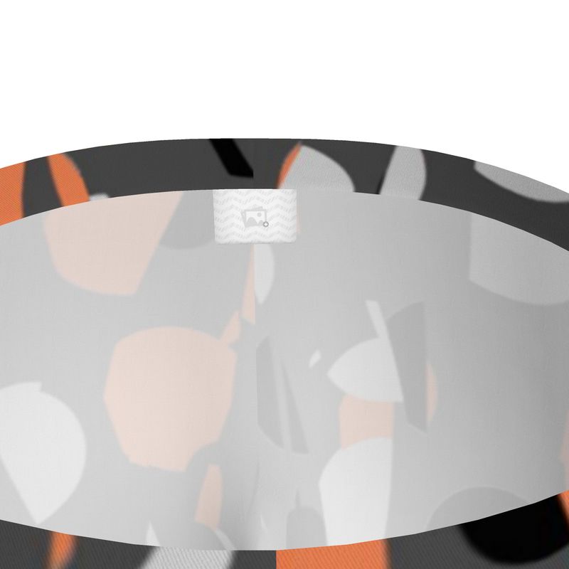 Leggings in Exploding Polka Dots Gray Coral