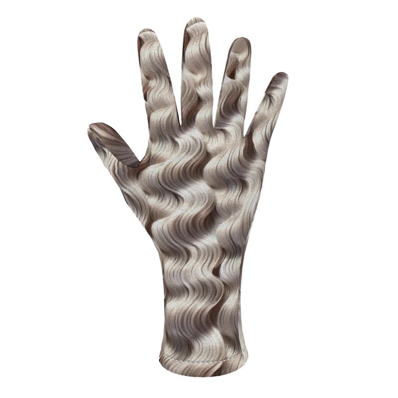 Fleece Gloves in Riah Platinum