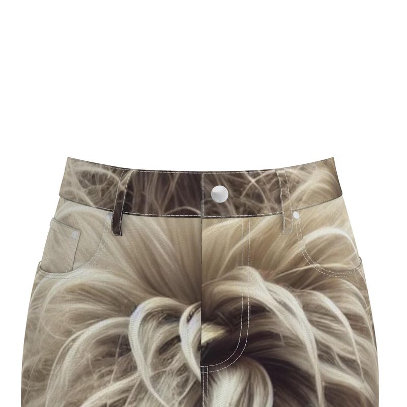 Denim Mini Skirt in Riah Rock