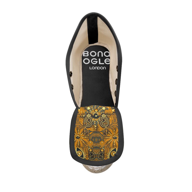 Wedge Espadrilles in Omniscient Orange