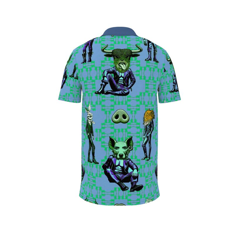 Polo Shirt in Critters Vivid