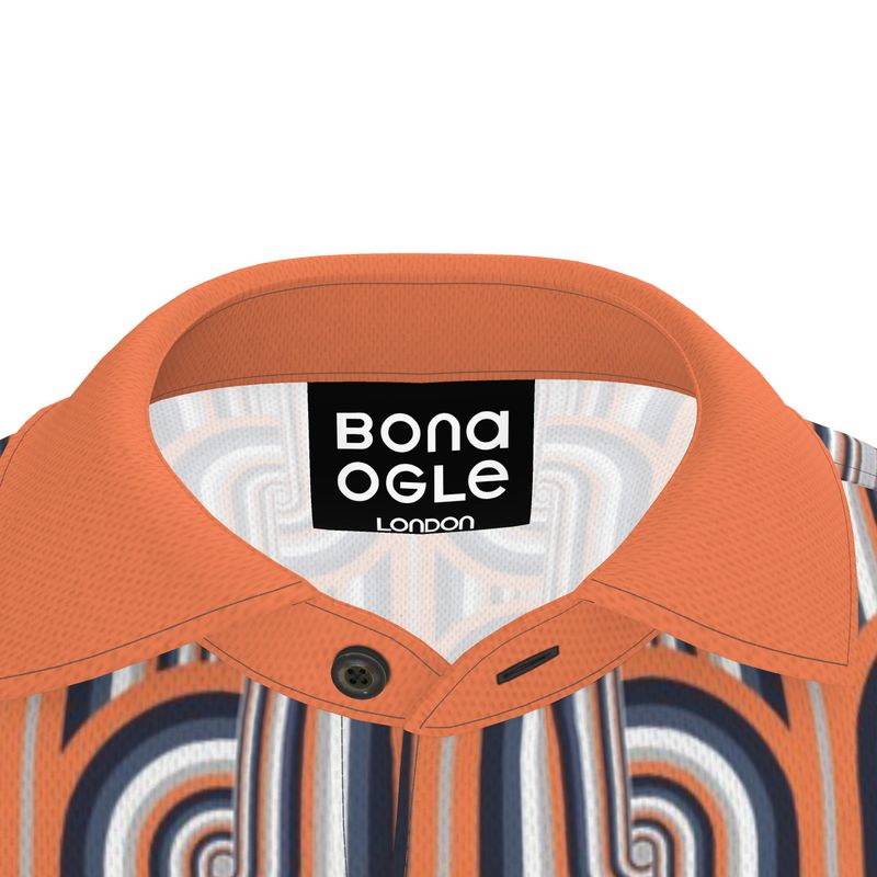 Polo Shirt in Gray Coral