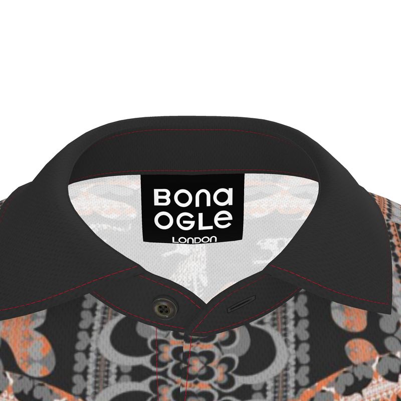 Polo Shirt in Bona Bones Gray Coral