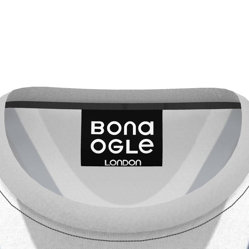 All Over Print T Shirt in Drape Gray Coral