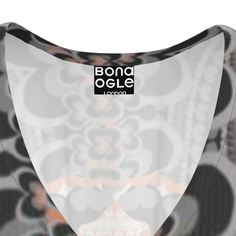 Kaftan in Bona Bones Gray Coral