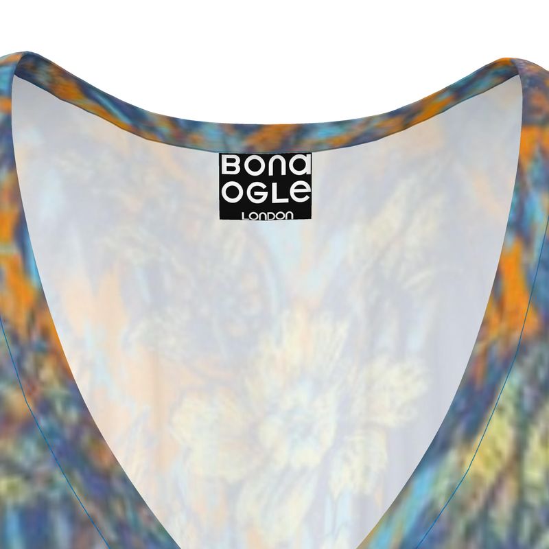 Kaftan in Dripping Flowes vVvid