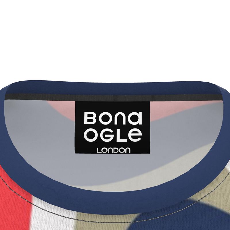 All Over Print T Shirt in Heart Blue