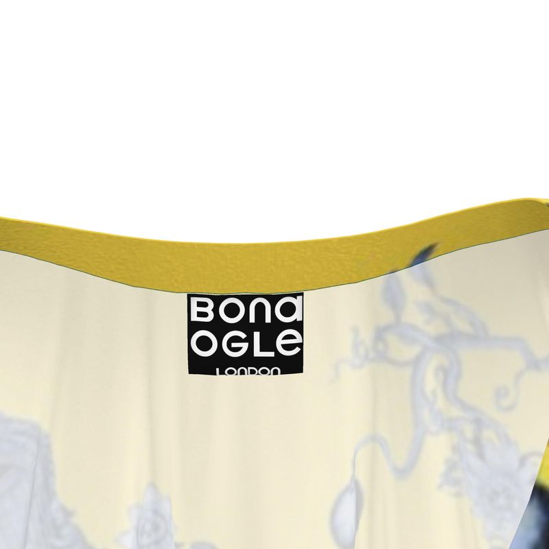 Short Kaftan in Toile de Bosch Vivid