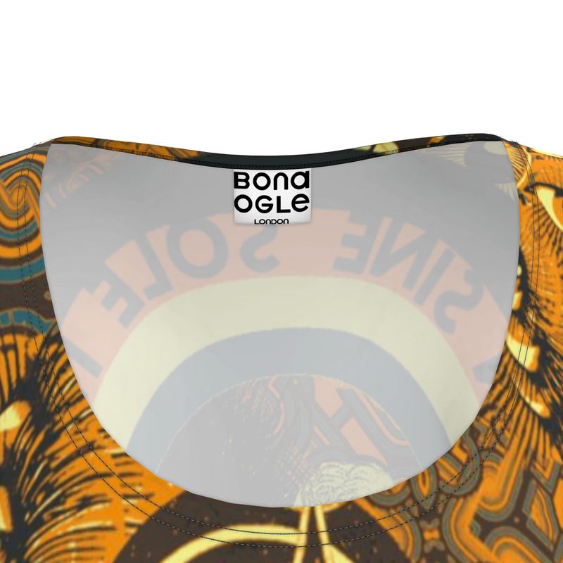 Tunic Tshirt Dress in Omniscient orange