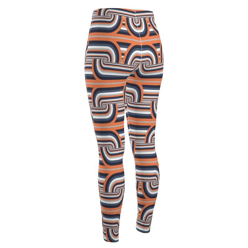 High Waisted Leggings in Chubnky Gray Coral